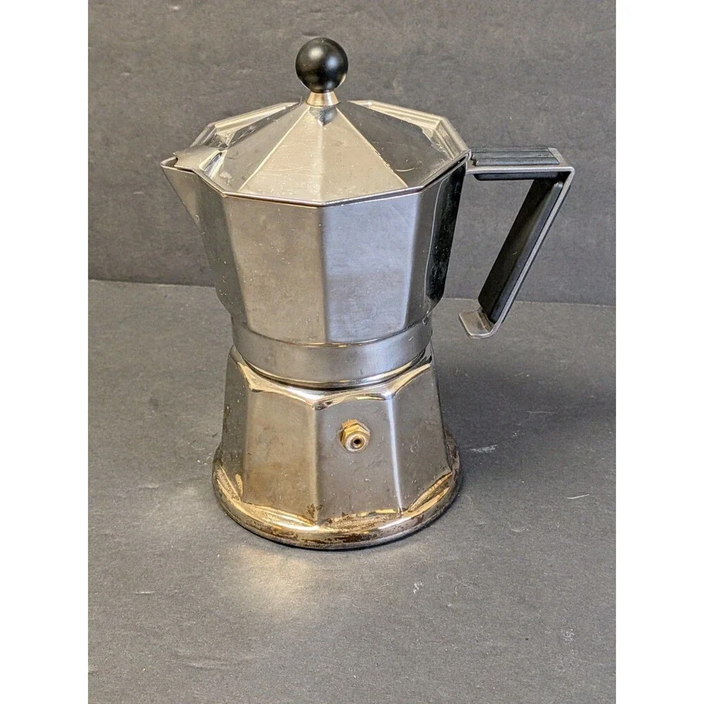 Vev Vigano Klassica Espresso Coffee Maker Italy vintage stainless steel 7